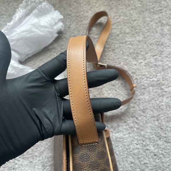 Celine Brown Macadam crossbody bag - Picture 11 of 16